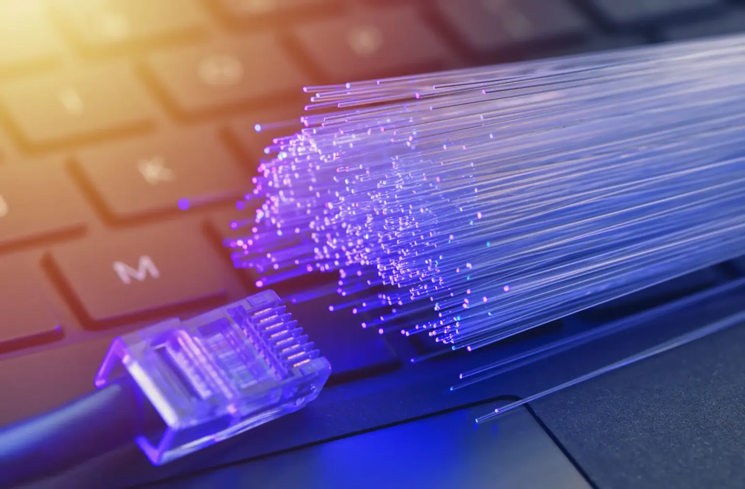 VOIP Phone Systems and Data Cabling - Fibre optic banner